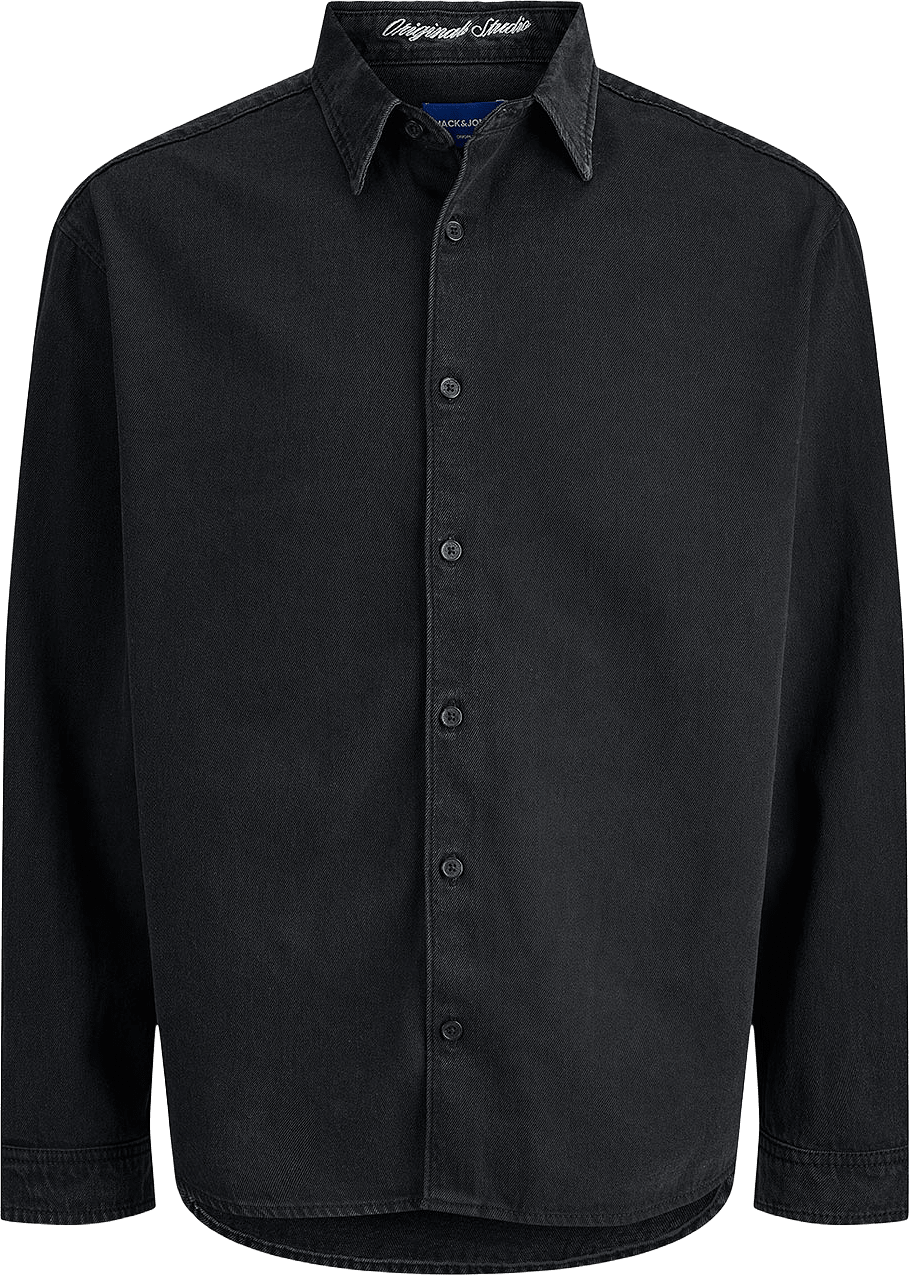 Denimskjorta JORNORREBRO, från Jack & Jones, i färgen Black Denim.