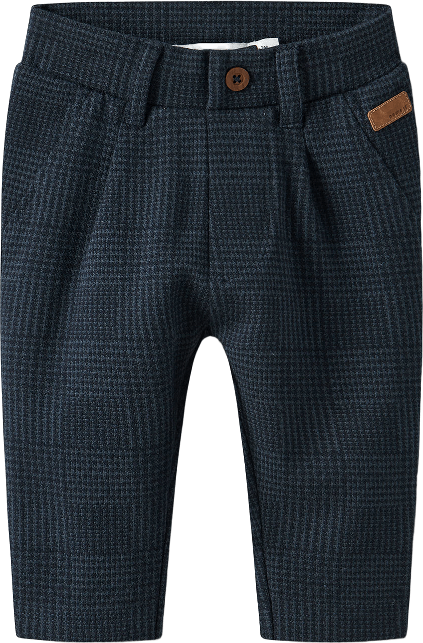 NBMROBINO PANT, från Name It, i färgen Navy Blazer Check.