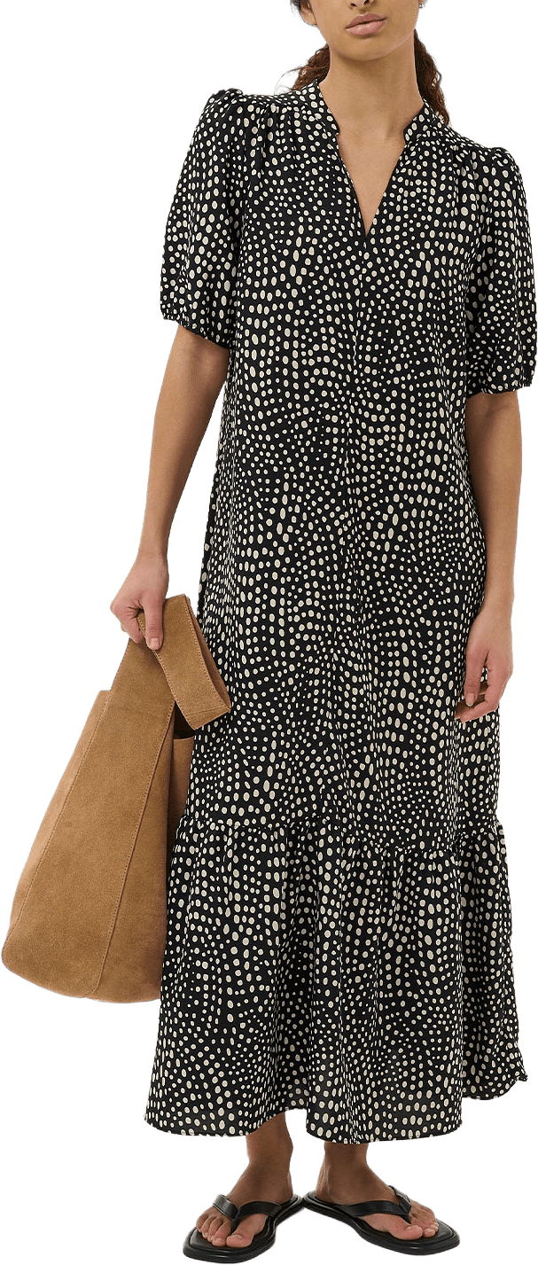 Libertyiw Dress, från Inwear, i färgen Black Faded Dot.