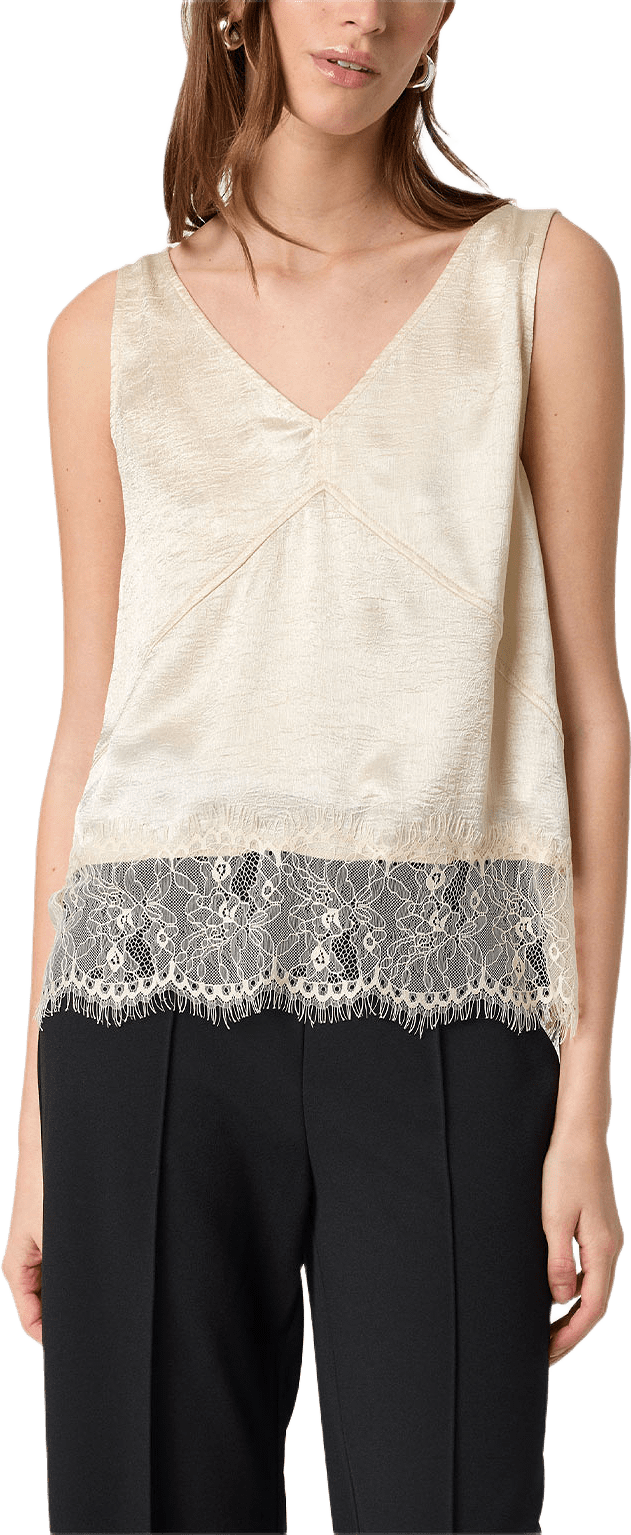 SLYennah Top, från Soaked In Luxury, i färgen Sandshell.