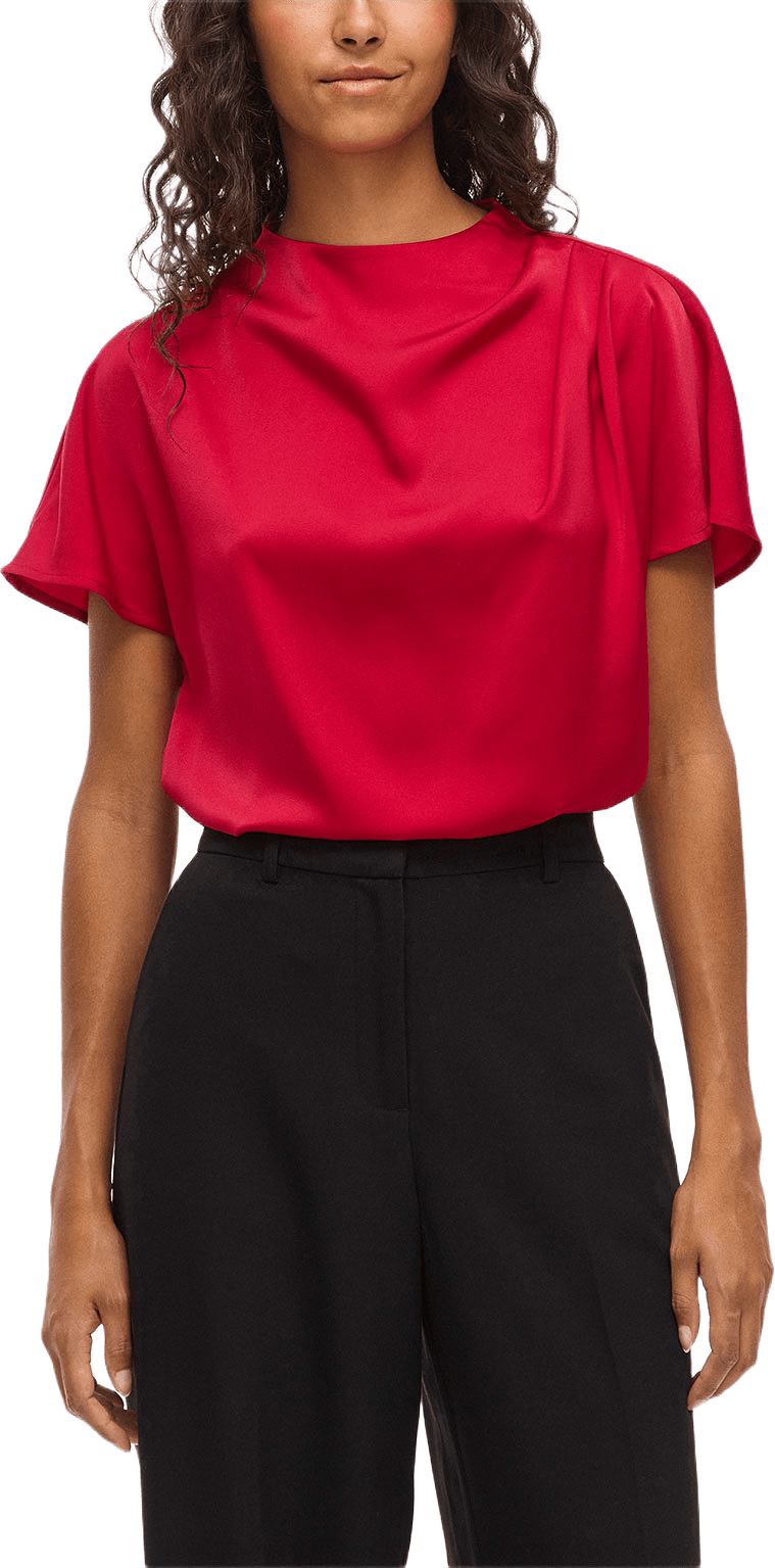 VIELMINA Blus, från Vila, i färgen Jester Red.