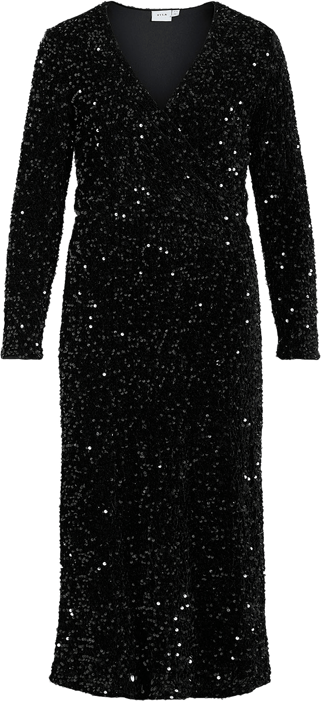 VIFAITH Midiklänning, från Vila, i färgen Black Beauty.