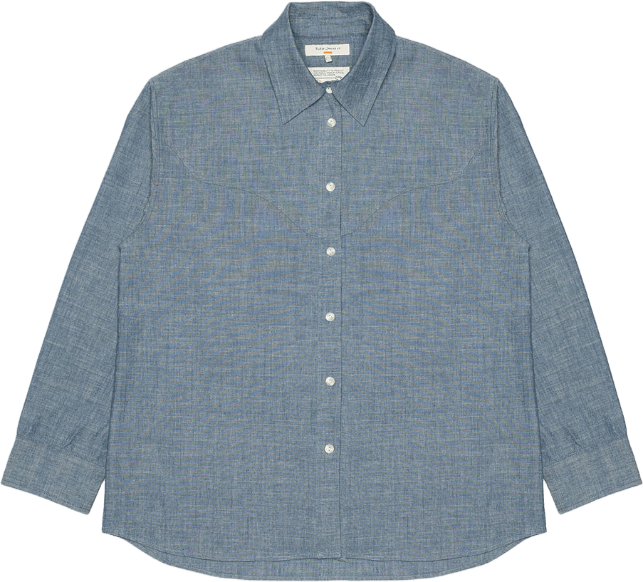Daisy Chambray Western Shirt, från Nudie Jeans, i färgen Blue.