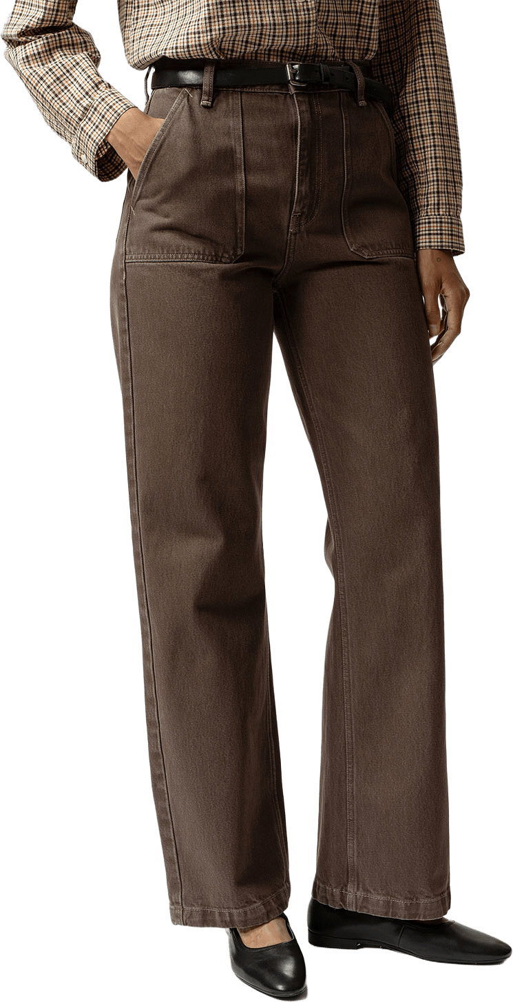 Asta Workwear Pants Brown, från Nudie Jeans, i färgen Brown.