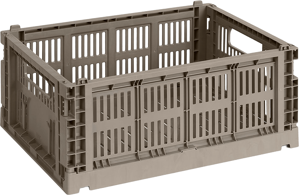 HAY Colour Crate Medium Warm grey, från HAY, i färgen Warm Grey.