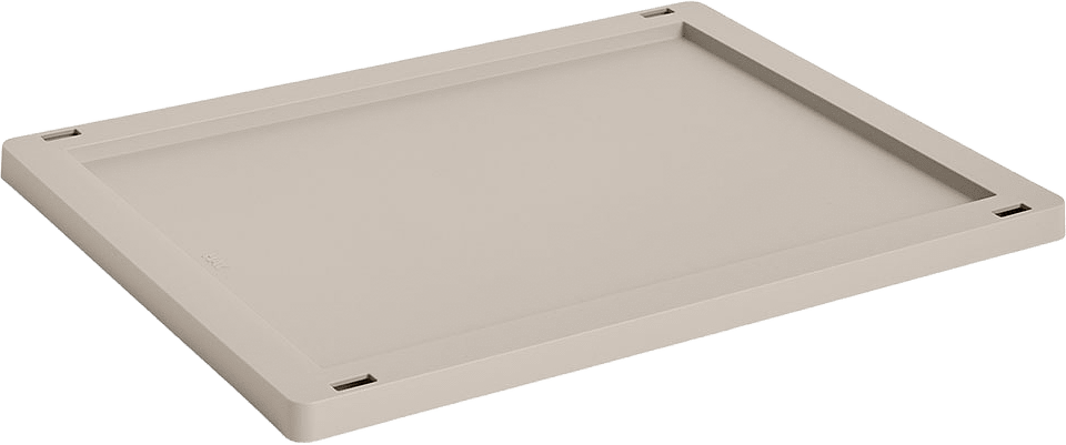 HAY Colour Crate Lid Plastic Medium Warm grey, från HAY, i färgen Warm Grey.