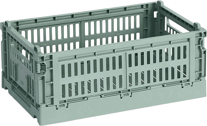 HAY Colour Crate Small Sage green, från HAY, i färgen Sage Green.