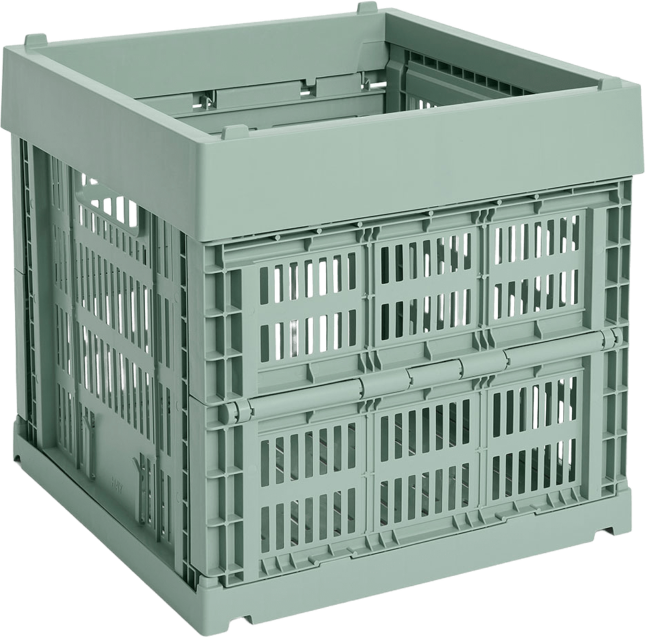 HAY Colour Crate Cube Sage green, från HAY, i färgen Sage Green.
