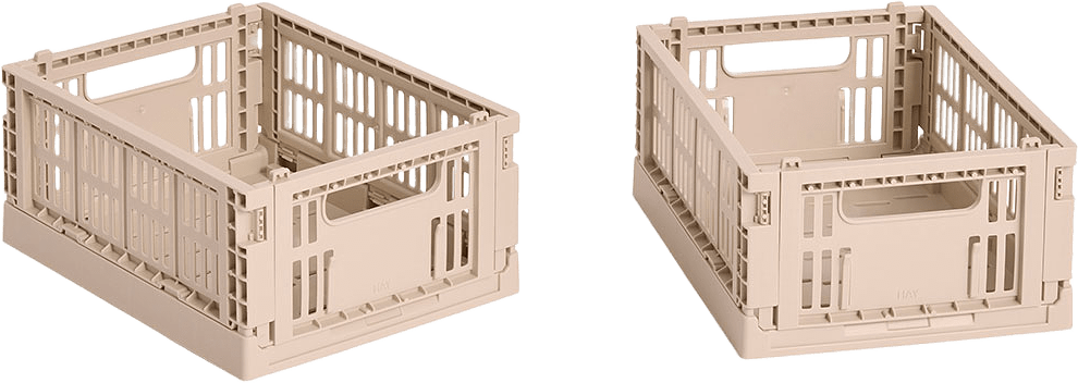 HAY Colour Crate Mini Set of 2 Powder, från HAY, i färgen Powder.