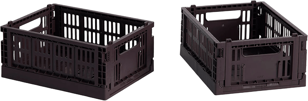 HAY Colour Crate Mini Set of 2 Bordeaux, från HAY, i färgen Bordeaux.