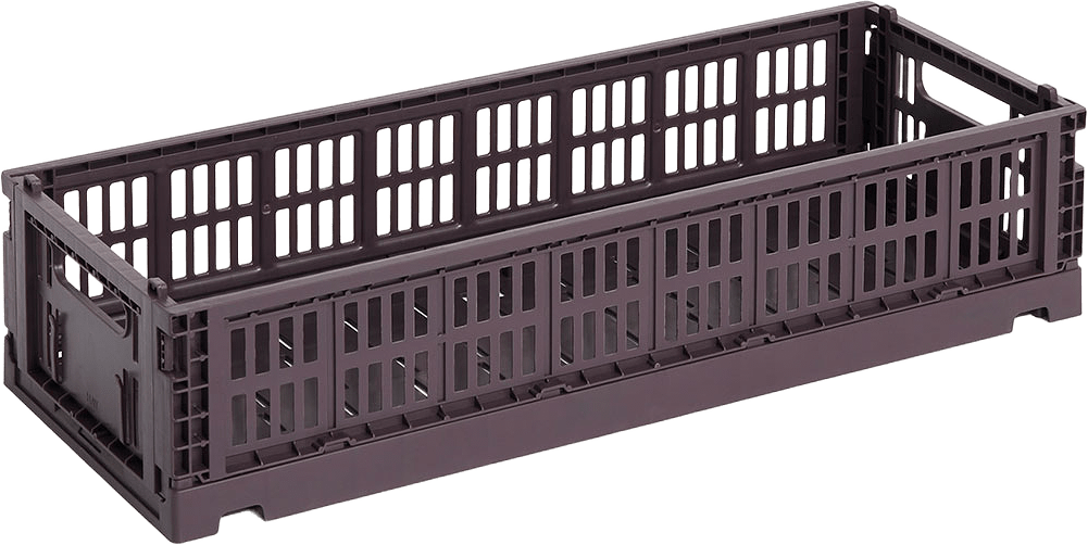 HAY Colour Crate Mini Oblong Bordeaux, från HAY, i färgen Bordeaux.