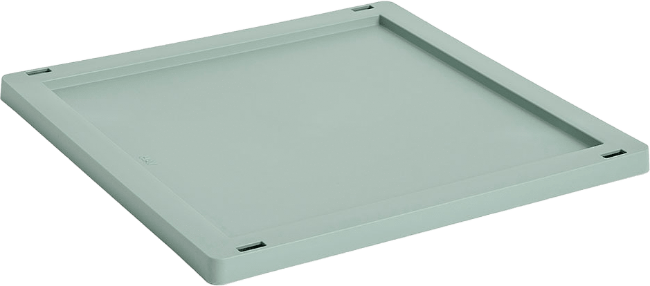 HAY Colour Crate Lid Plastic Medium Square / Cube Sage green, från HAY, i färgen Sage Green.