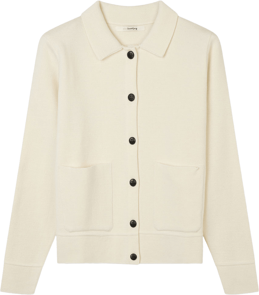 Kaja Cardigan, från Sibin Linnebjerg, i färgen Offwhite.