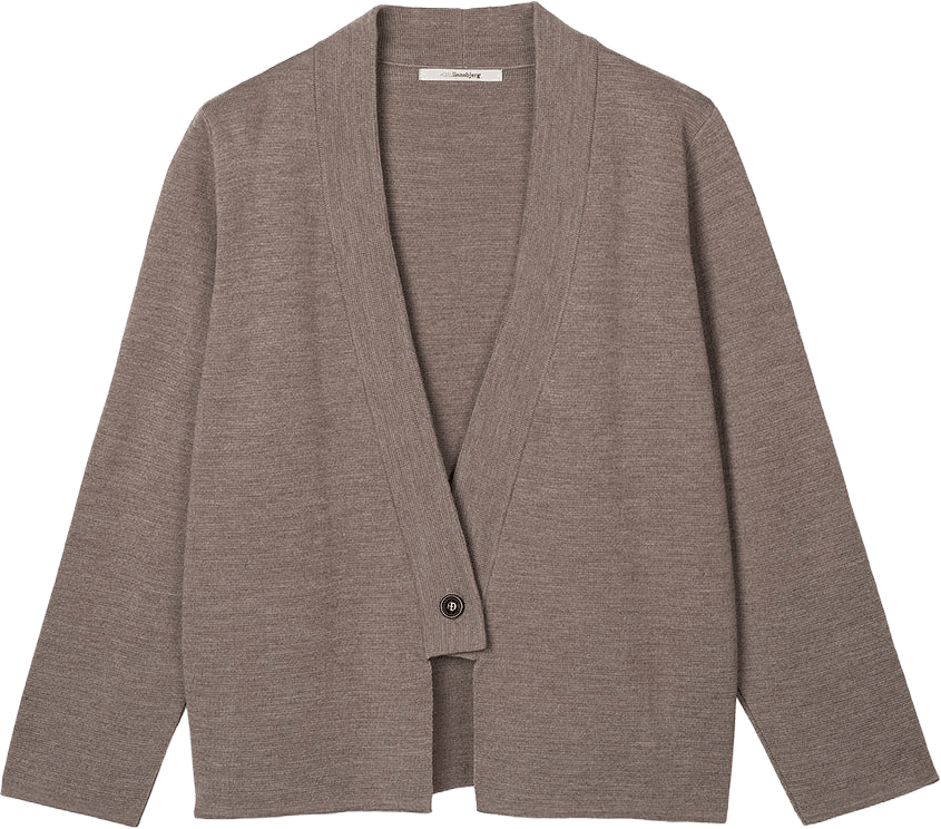 OPAL CARDIGAN, från Sibin Linnebjerg, i färgen Dark Sand.