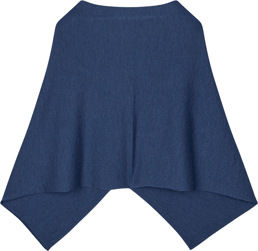 PARIS PONCHO, från Sibin Linnebjerg, i färgen Dark Denim.