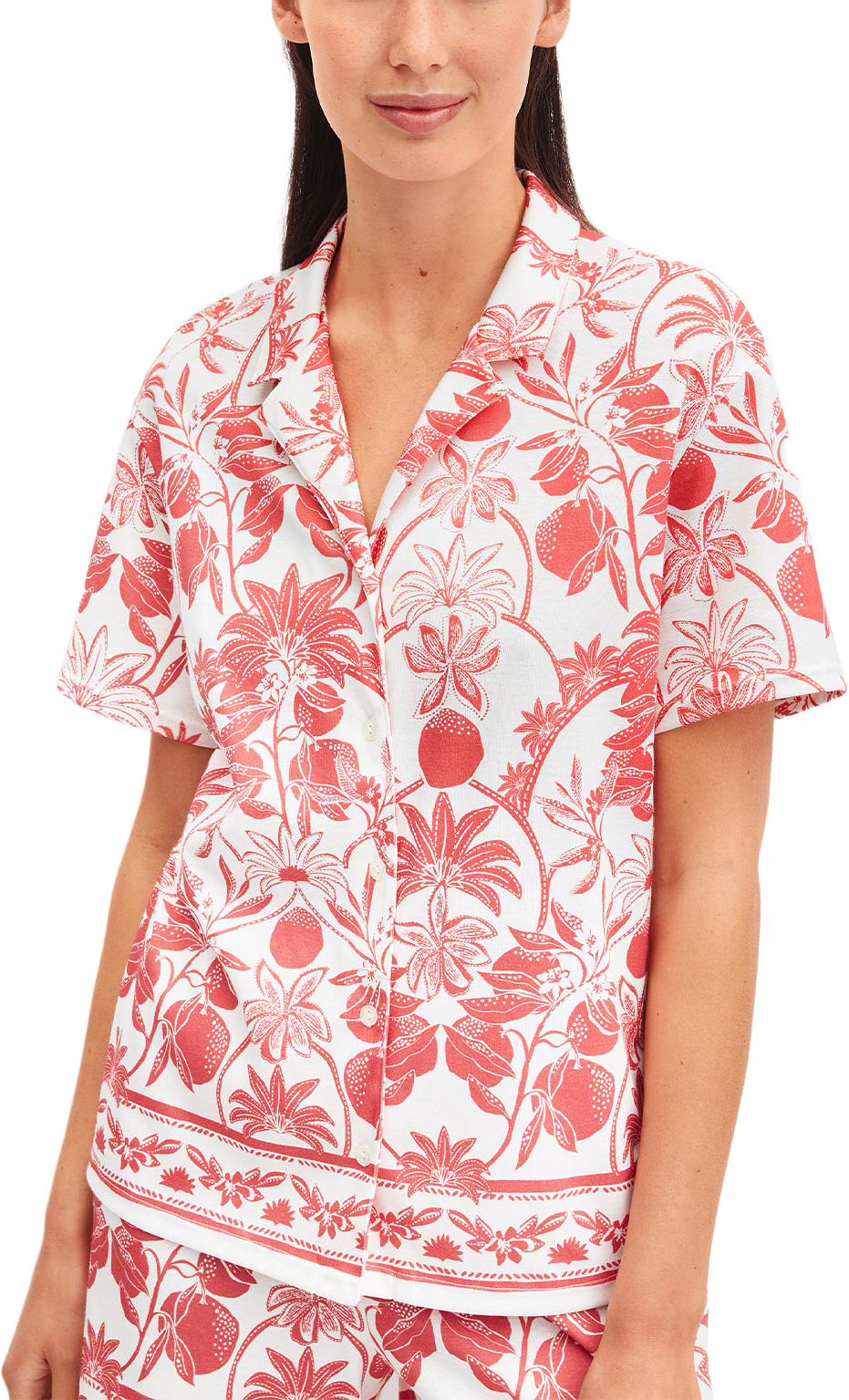 Favourites Beach Shirt short-sleeve, från Calida, i färgen Rose Of Sharon.