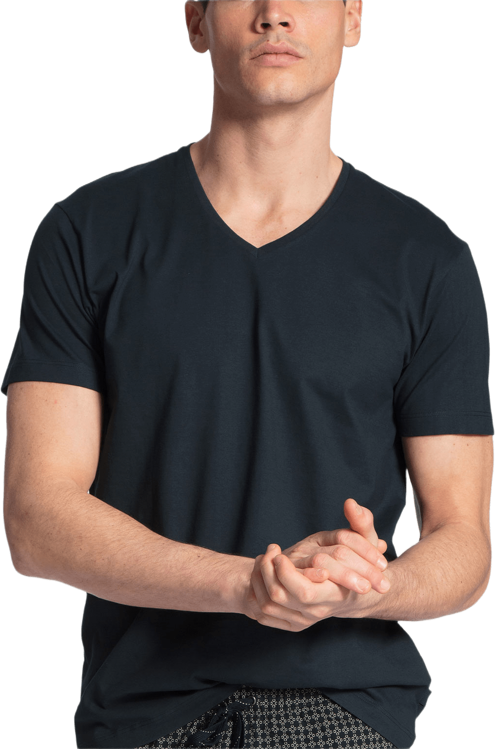 Remix Basic Sleep T-shirt, från Calida, i färgen Dark Sapphire.