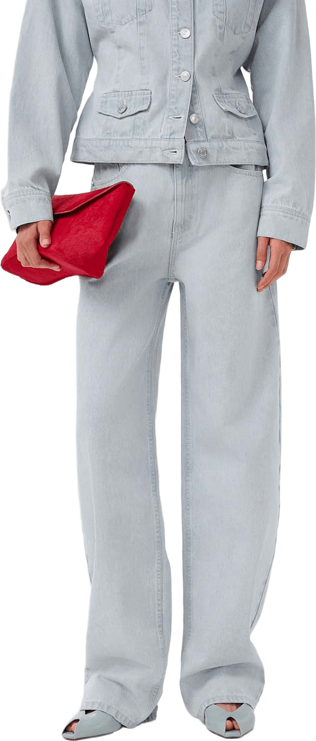 GZparwana HW barrel jeans, från Gestuz, i färgen Vintage Light Denim.