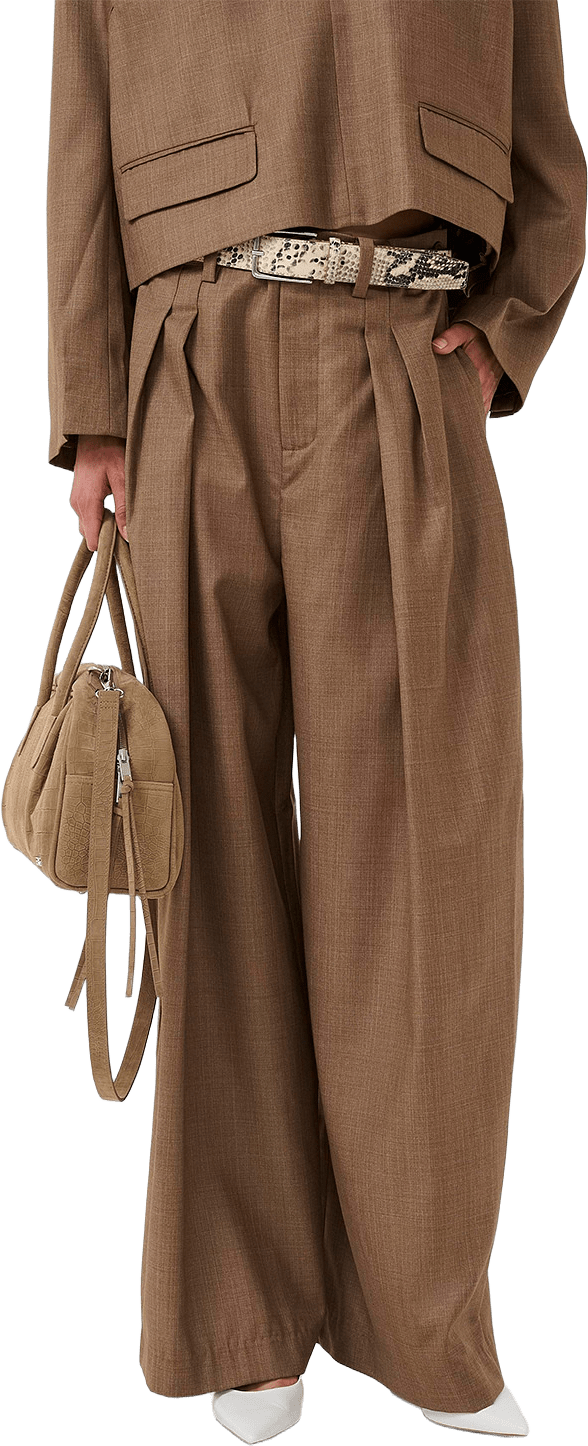 Schany Mw Pants, från Gestuz, i färgen Ermine.