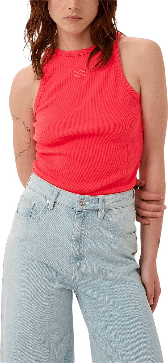 GZdrew Logo Tank 2.0  Top, från Gestuz, i färgen Tomato.