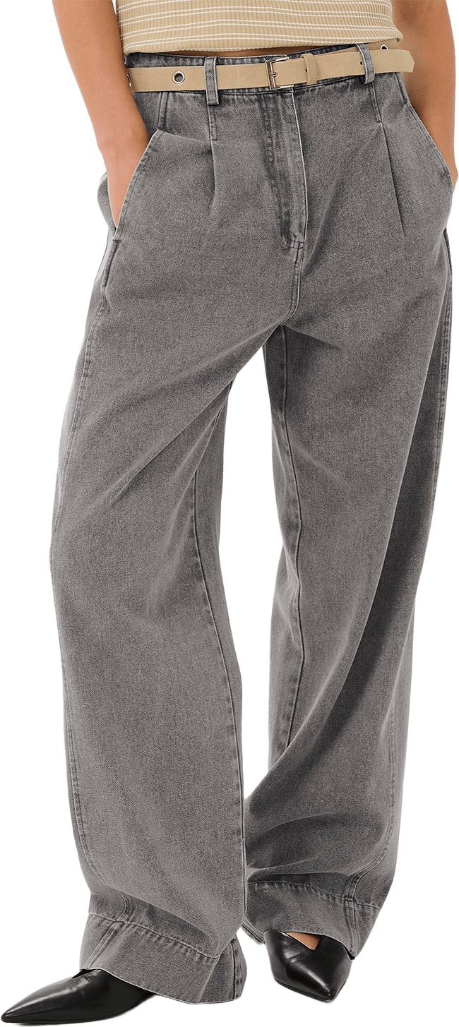 Ninnia Jeans, från Soaked In Luxury, i färgen Light Grey Denim.