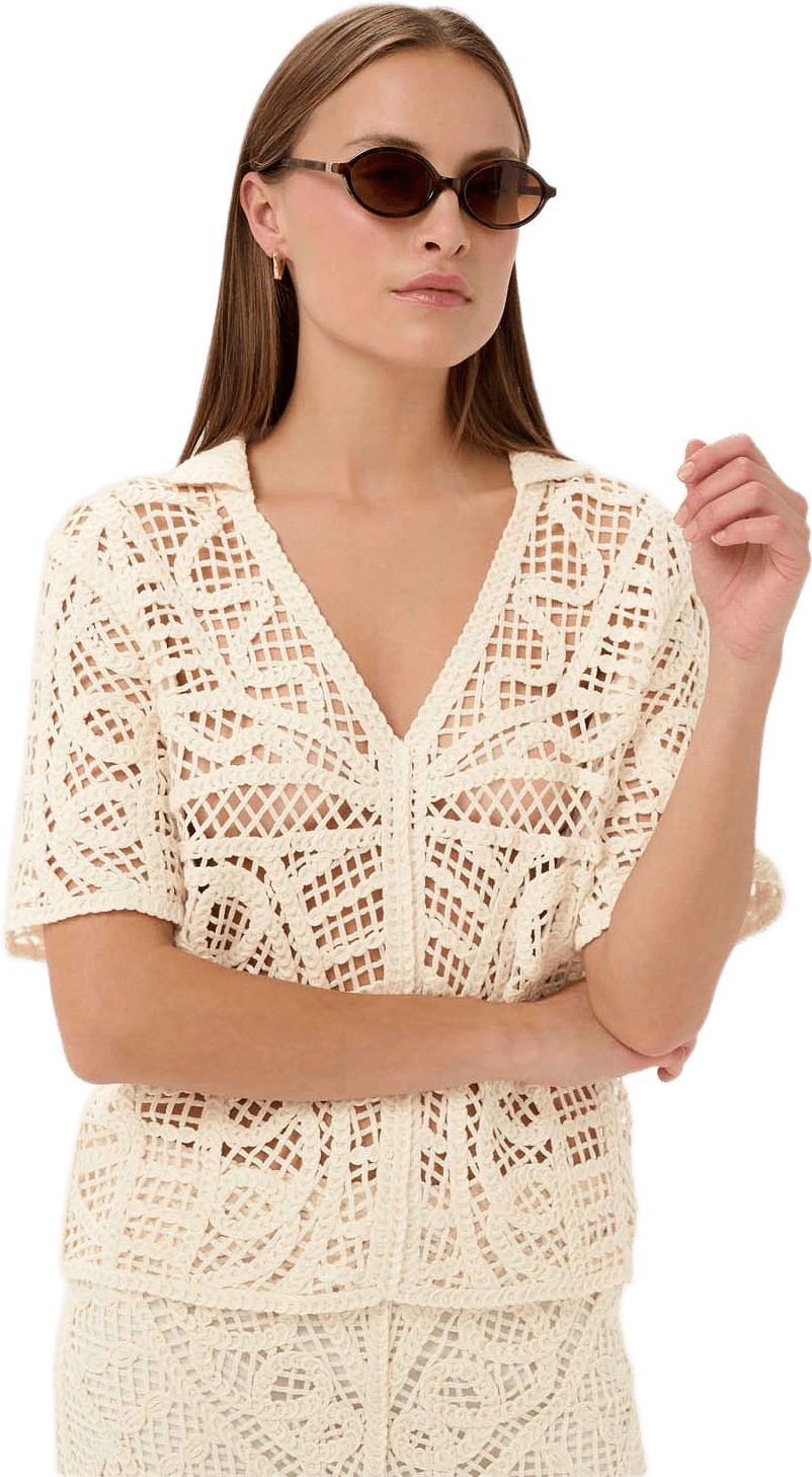 SLAnamy Blouse, från Soaked In Luxury, i färgen Turtledove.