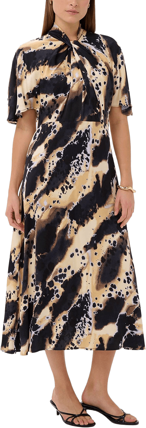 Clero Miria Printed Dress, från Soaked In Luxury, i färgen Purple Heather Nebula Print.