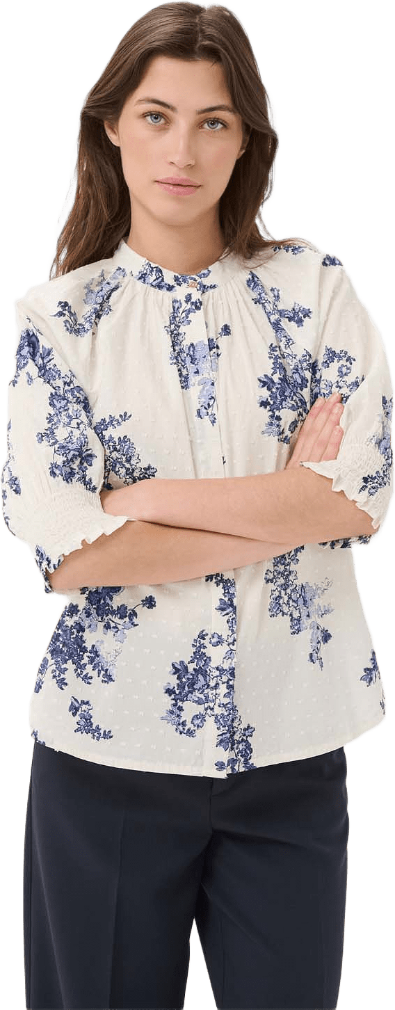 AlmerasPW Shirt, från Part Two, i färgen Blue Shadow Flower Print.