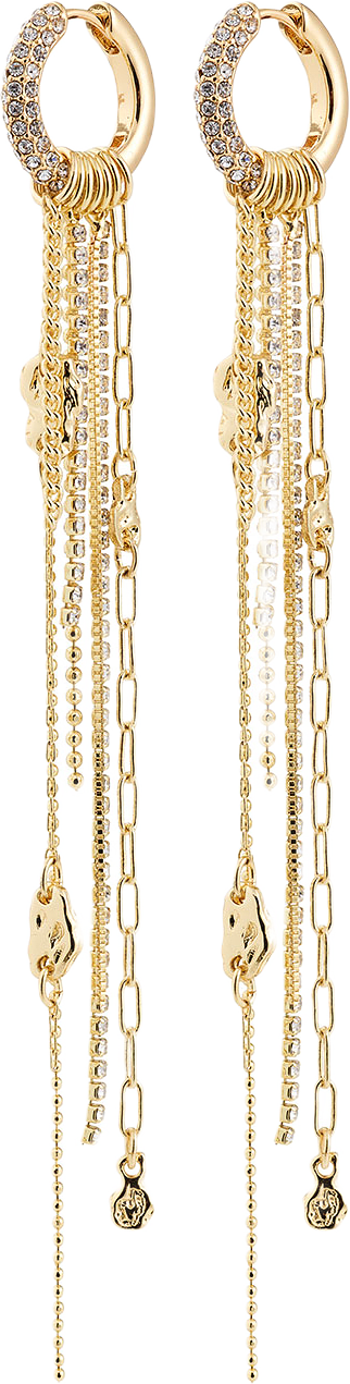 DRUE earrings gold-plated, från Pilgrim, i färgen Gold Plated.