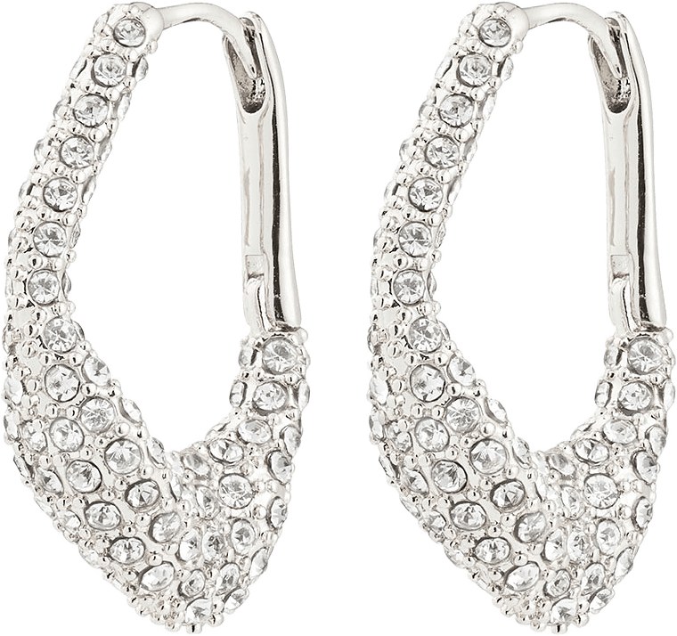 FENIX earrings silver-plated, från Pilgrim, i färgen Silver Plated.