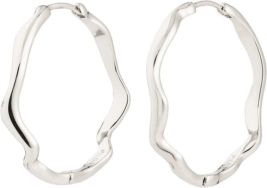 LARKIN earrings silver-plated, från Pilgrim, i färgen Silver Plated.