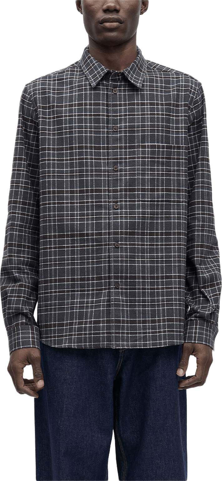 Saryan J Shirt 15501, från SAMSOE SAMSOE, i färgen Grey Brown Ch.