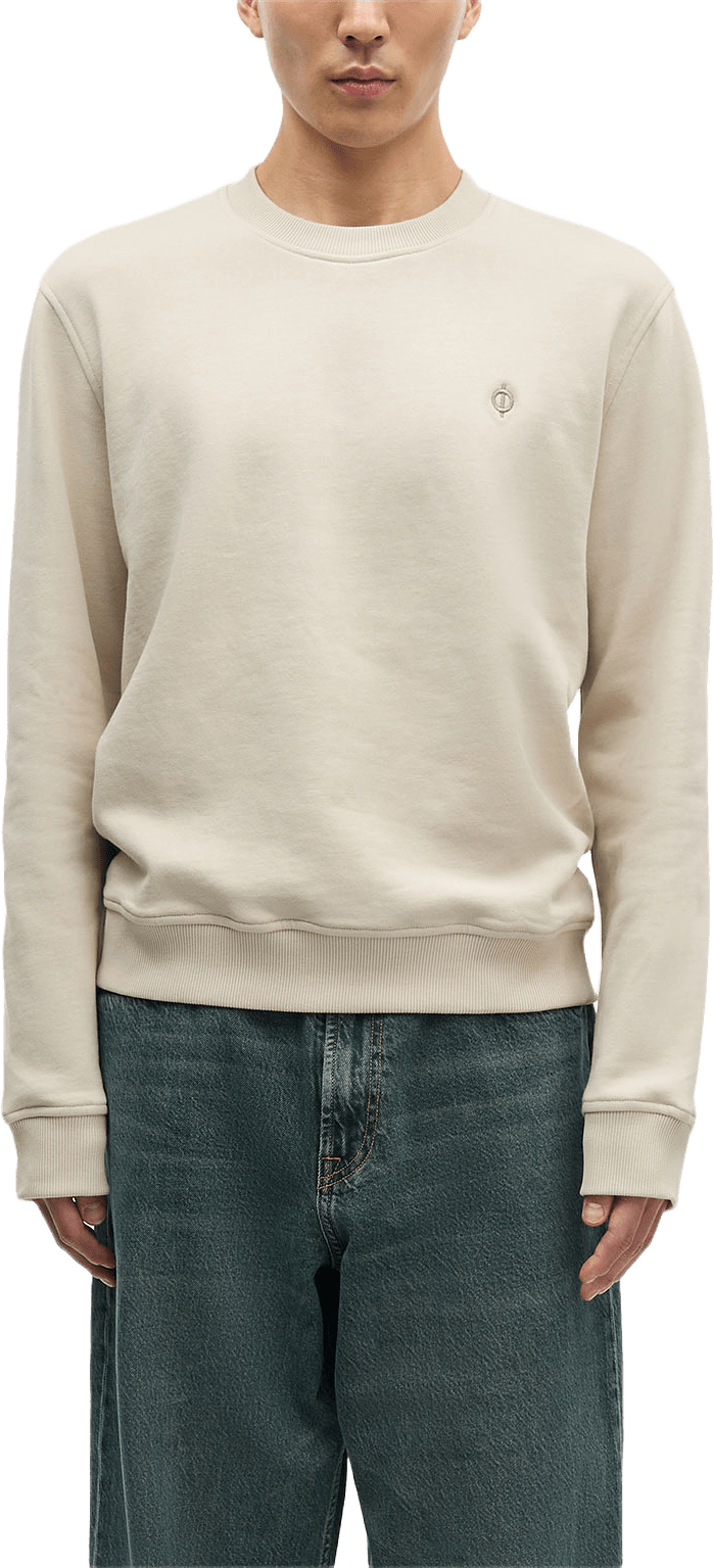 Saotto sweatshirt 11414, från SAMSOE SAMSOE, i färgen Oatmeal.