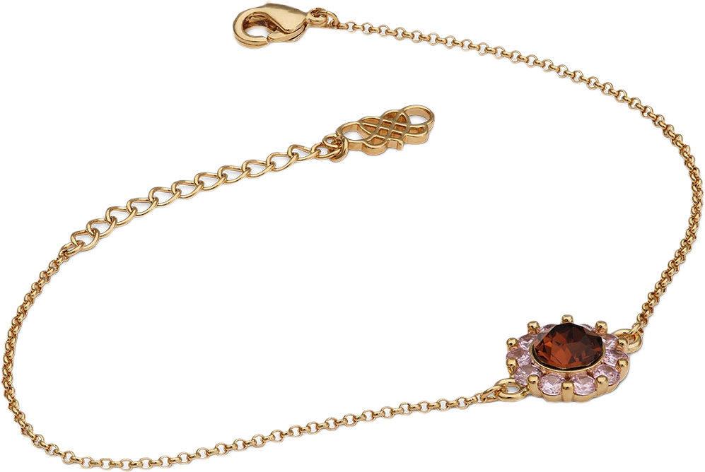 New Miss Sofia bracelet - Pink amber, från Lily and Rose, i färgen Pink Amber.