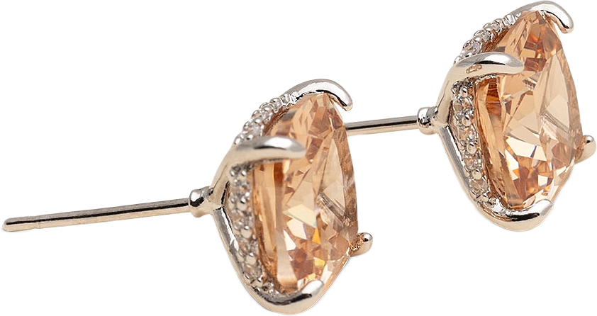 Desiree studs - Champagne (silver), från Lily and Rose, i färgen Champagne.
