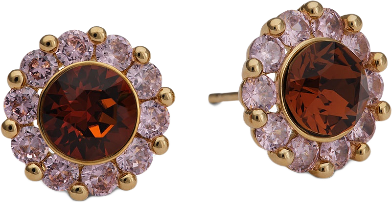 New Miss Sofia earrings - Pink amber, från Lily and Rose, i färgen Pink Amber.