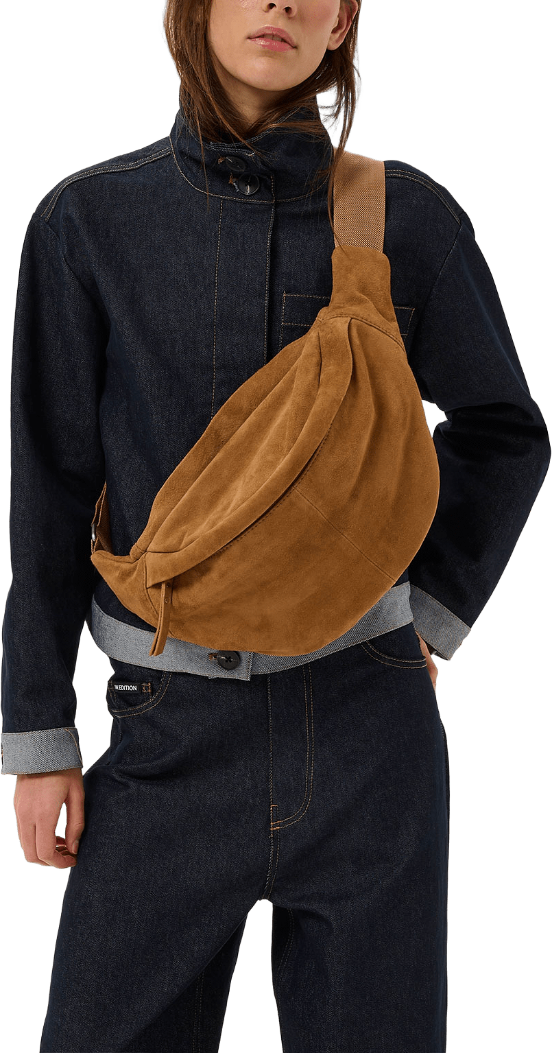 Rasidaiw Suede Bumbag, från Inwear, i färgen Tobacco Brown.