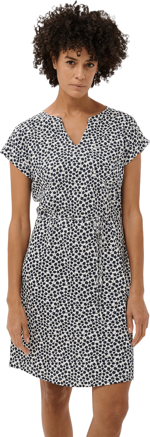 IlimaPW DR Dress, från Part Two, i färgen Navy Mini Grid Flower.