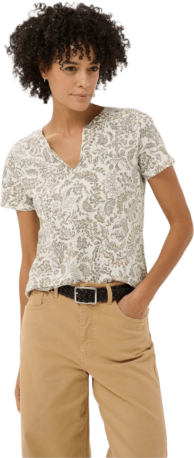 GesinasPW TShirt, från Part Two, i färgen Vetiver Botanical W Foil.