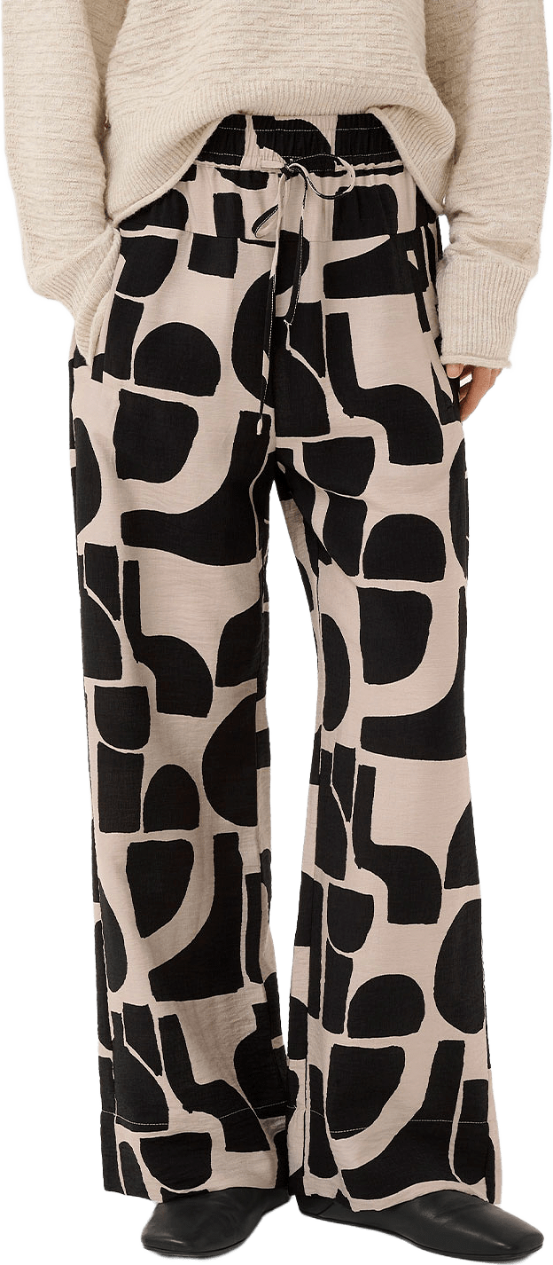 Lynniw Pant, från Inwear, i färgen Black Soft Blocks.