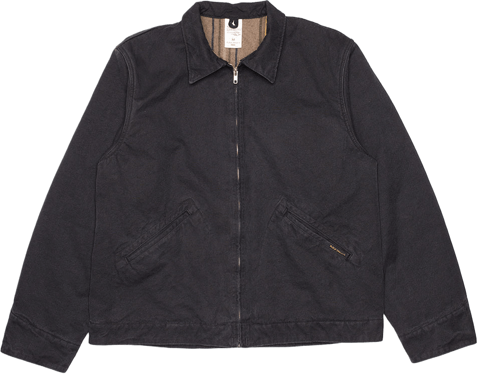 Blake Zip Jacket Duck Canvas, från Nudie Jeans, i färgen Black.