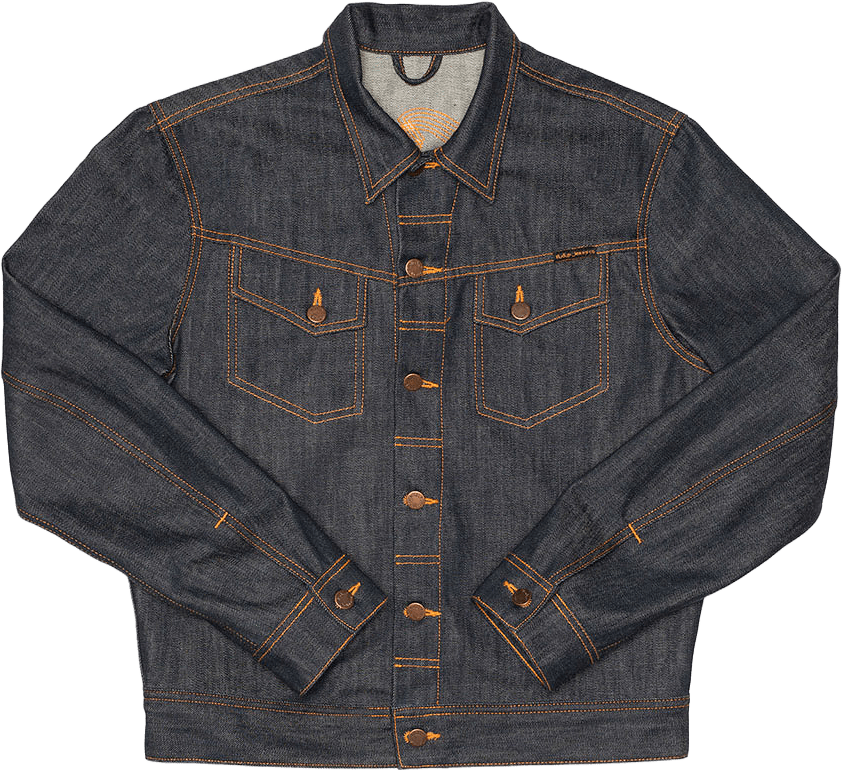 Conny Denim Jacket Sunburns, från Nudie Jeans, i färgen Blue.