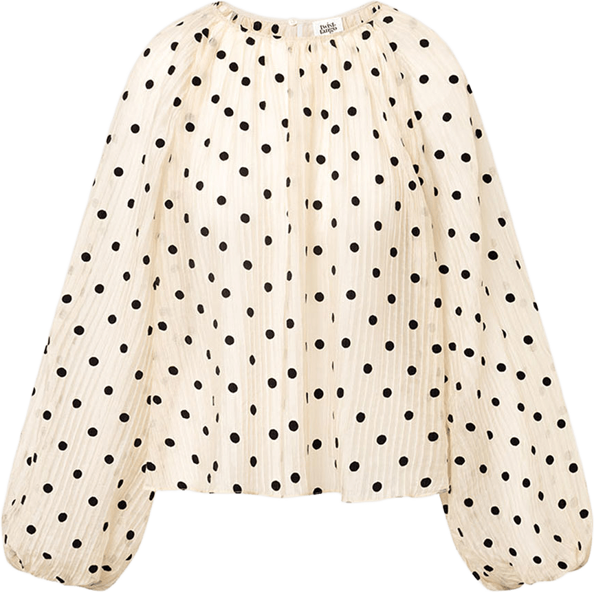 Alba Blouse, från Twist & Tango, i färgen Black White Dot.