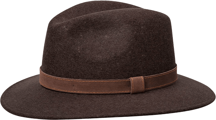 Klassisk Country Hatt, från Wigens, i färgen Dark Brown.