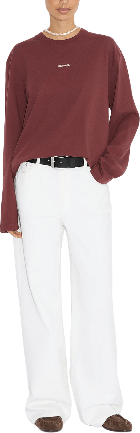 Luring National Long-Sleeve, från Holzweiler, i färgen Burgundy.