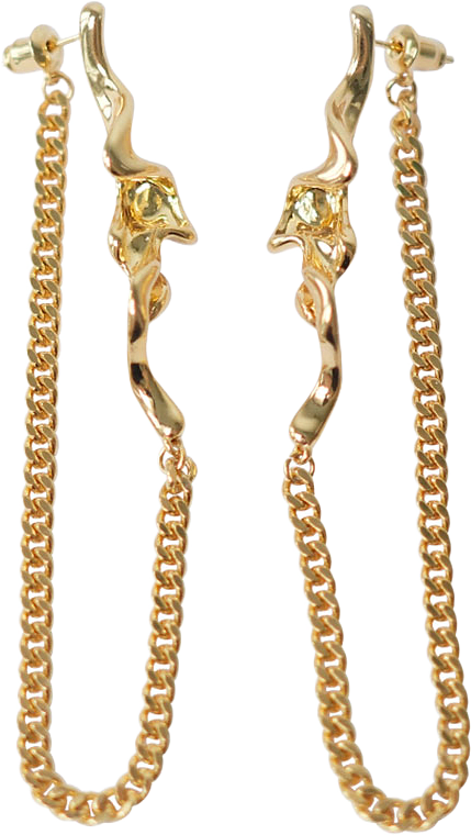 Nastasia earrings gold, från WOS, i färgen Gold.