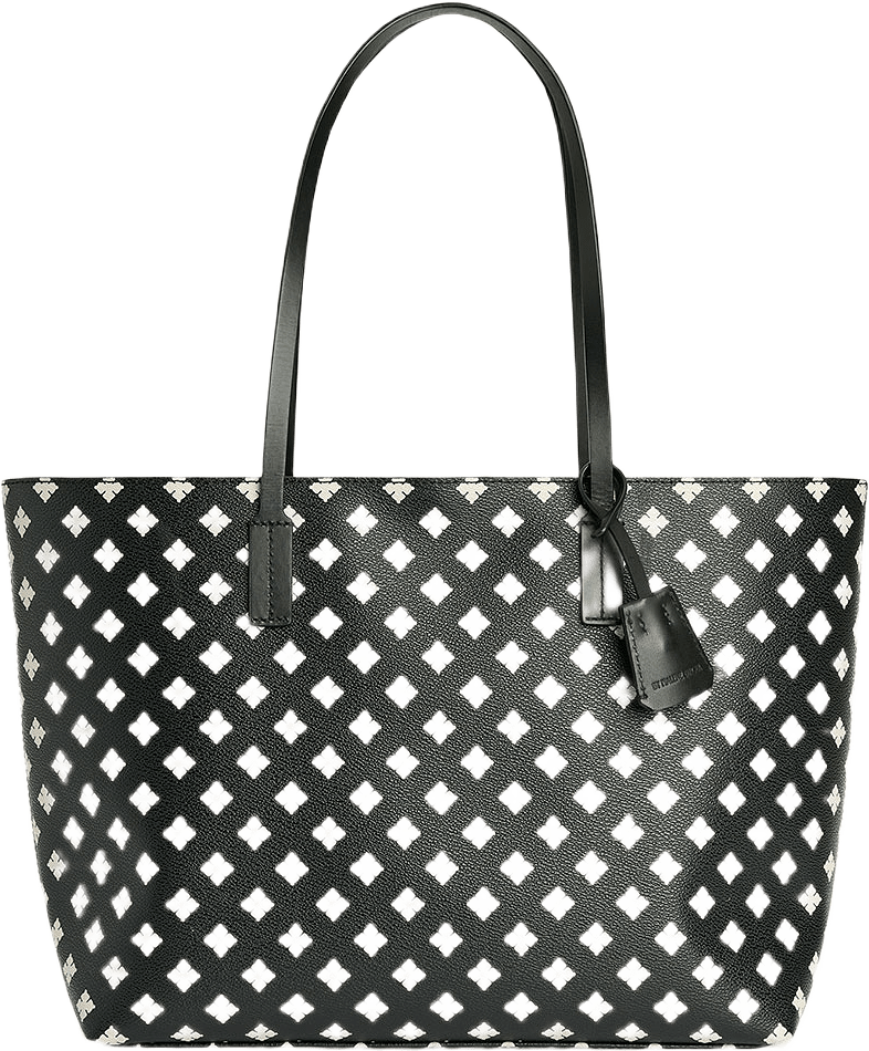 Abigail mönstrad toteväska, från By Malene Birger, i färgen Cream.