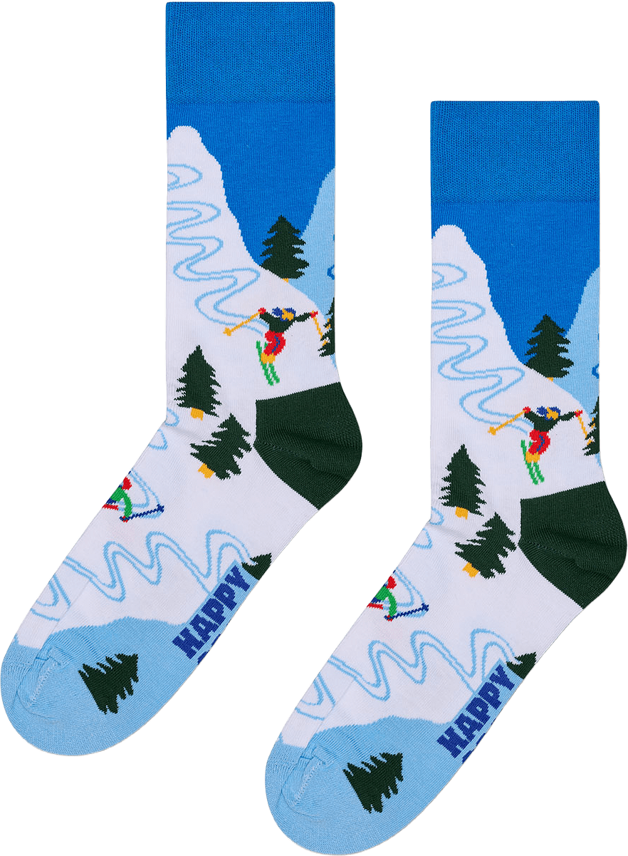 Slalom Sock, från Happy Socks, i färgen White.