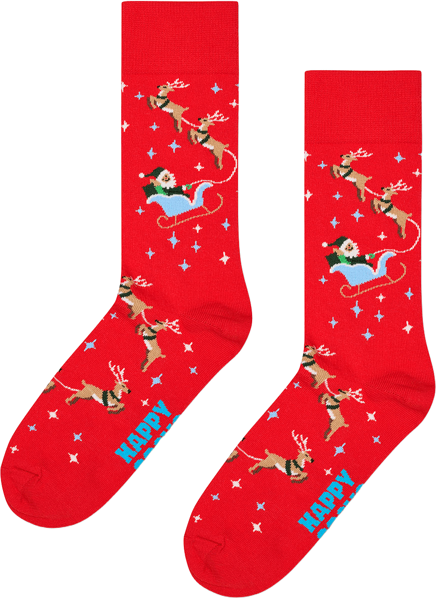 Sleigh Sock, från Happy Socks, i färgen Red.