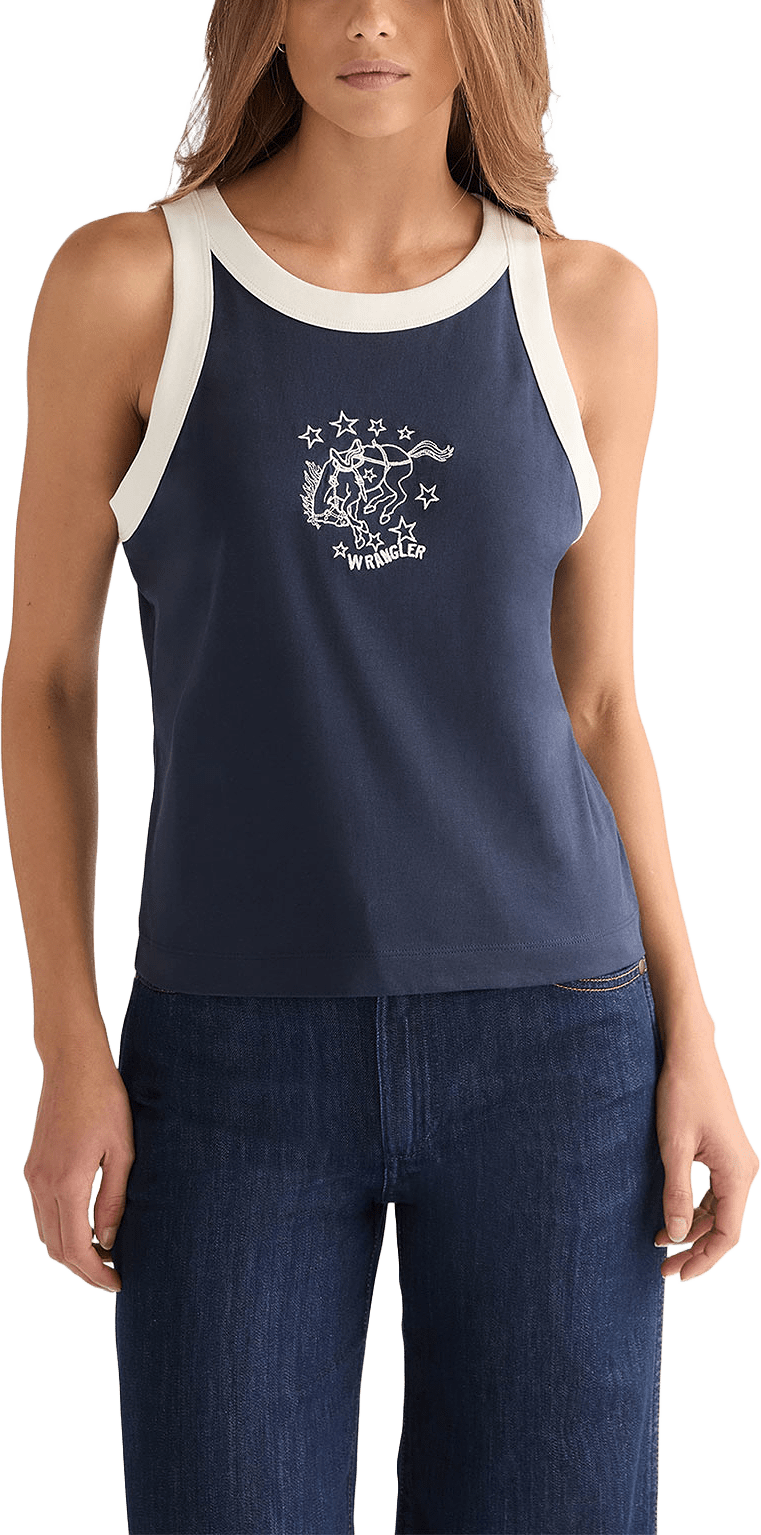 Ringer Tank, från Wrangler, i färgen Navy.